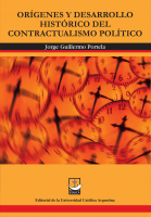 Tapa de libro Orígenes y desarrollo histórico del contractualismo político del autor Jorge Guillermo Portela.