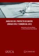 Tapa del libro Análisis del proyecto de nuevo código civil y comercial 2012
