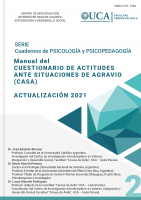 Cover Manual del Cuestionario de Actitudes ante Situaciones de Agravio (CASA). Serie Cuadernos de Psicología y Psicopedagogía N° 2 (2021)